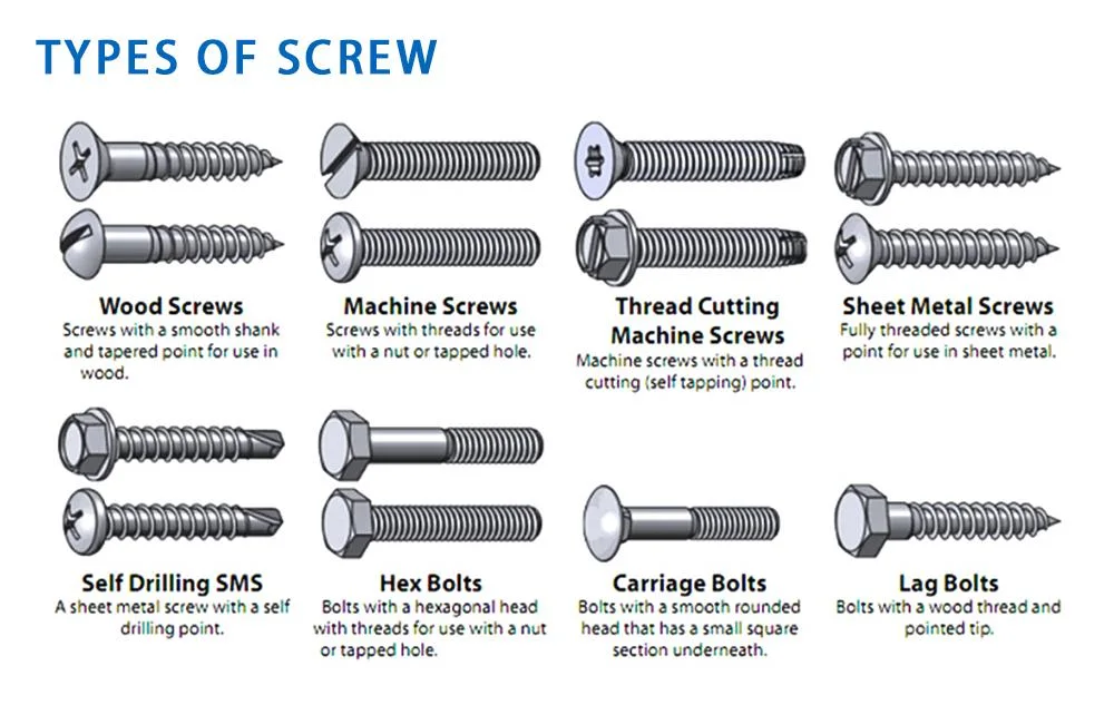 Blue Flat Phillips Concrete Screws Diamond Point Screw Anchor